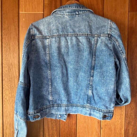 Free People Classic Blue Jean Jacket - Picture 5 of 6